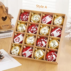 16pcs Christmas Decoration Balls - Christmas Tree Decoration Gift Celebration