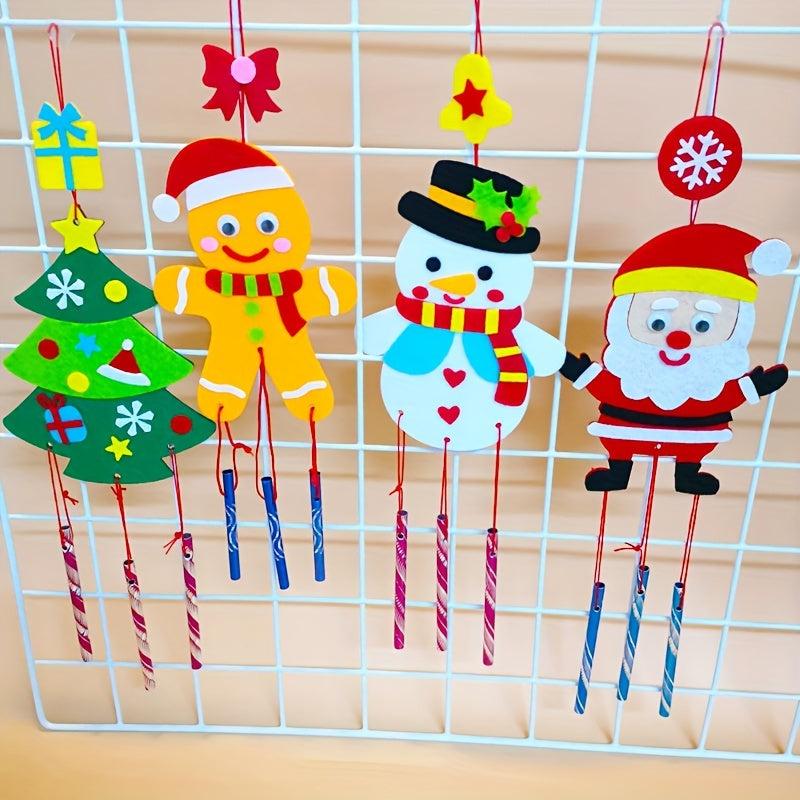 Christmas Non Woven DIY Wind Chime Kit for Kids