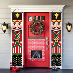 Nutcracker Soldier Door Banner Hanging Christmas Decorations