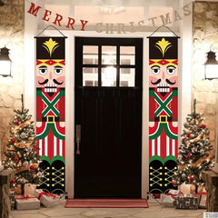 Nutcracker Soldier Door Banner Hanging Christmas Decorations