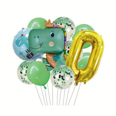 Green Dinosaur Foil Balloon Set Birthday Party Decoration
