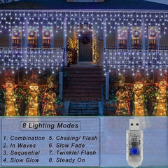 Outdoor Christmas Lights 90LED 8 Modes USB Plug Fairy String Lights