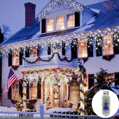 Outdoor Christmas Lights 90LED 8 Modes USB Plug Fairy String Lights