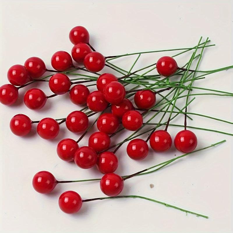 10-20pcs Small Berry Foam Fruit Cherry Christmas Decor