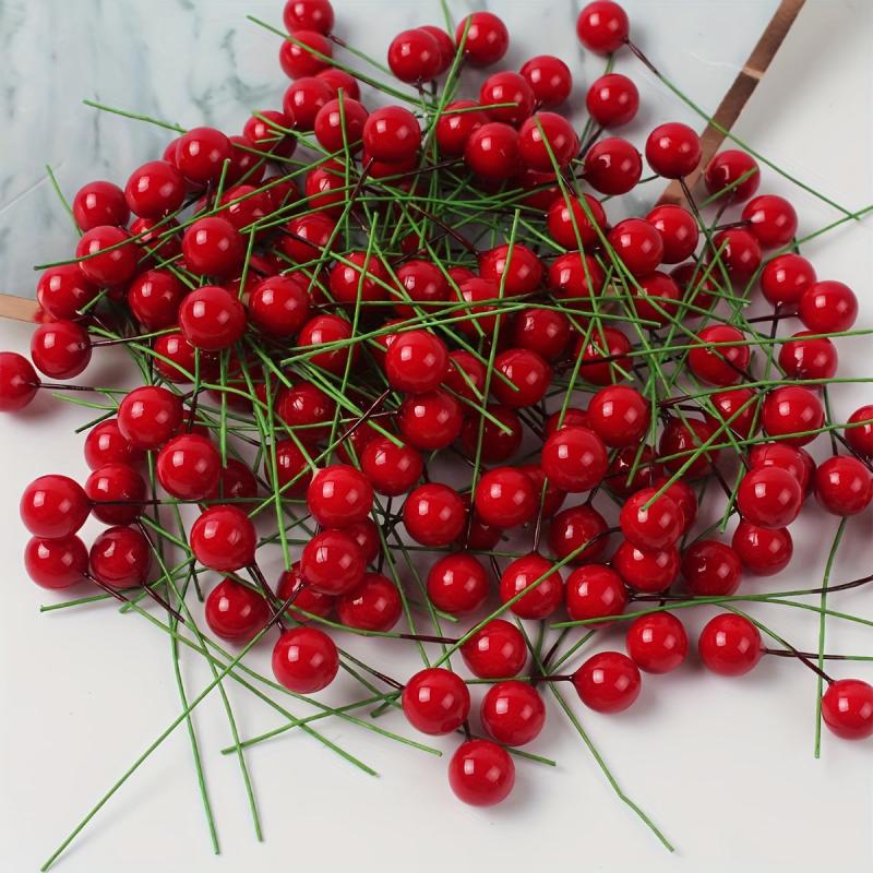 10-20pcs Small Berry Foam Fruit Cherry Christmas Decor