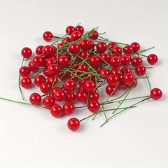10-20pcs Small Berry Foam Fruit Cherry Christmas Decor