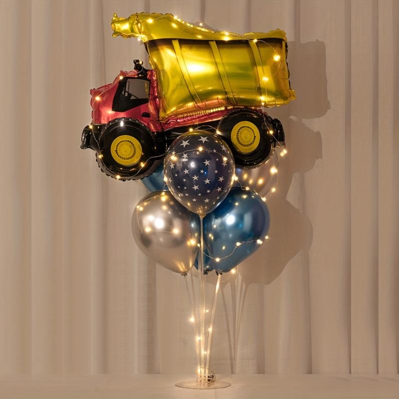 Construction Truck Toy Balloon Gravel Cart for Boy Birthday Party