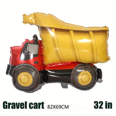 Construction Truck Toy Balloon Gravel Cart for Boy Birthday Party
