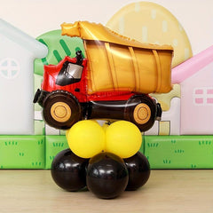 Construction Truck Toy Balloon Gravel Cart for Boy Birthday Party
