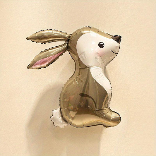Silvery Rabbit Balloon Jungle for Easter Bunny Decoration