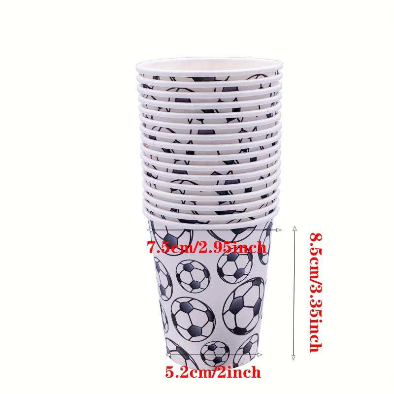 16pcs Soccer Party Supplies Soccer Theme Birthday Tableware Set