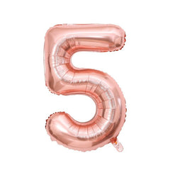 40 Inch Number Aluminum Film Balloons Rose Golden Number Balloons