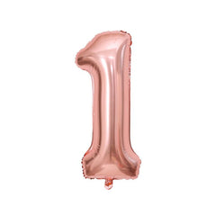 40 Inch Number Aluminum Film Balloons Rose Golden Number Balloons
