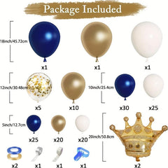 140pcs Navy Balloon Set Party Decoration