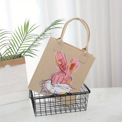 Cartoon Felt Shopping Bag for Mom, Hot Stamping Design