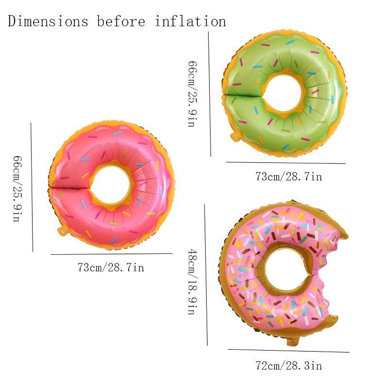 Dessert Aluminum Film Balloon Ice Cream Donut Decor