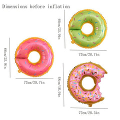 Dessert Aluminum Film Balloon Ice Cream Donut Decor