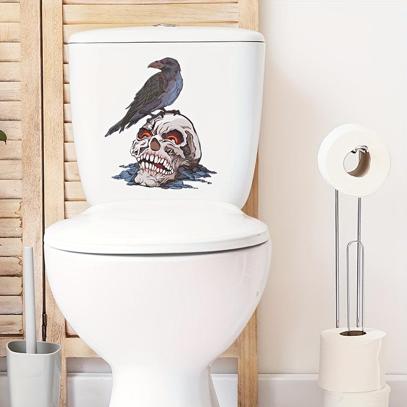 Halloween Crow And Skull Wall Stickers Decor