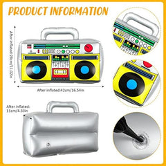 5pcs Inflatable 80s 90s Party Deco
