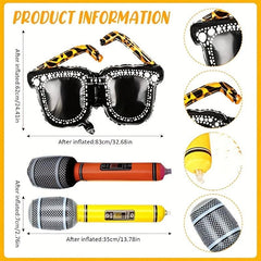 5pcs Inflatable 80s 90s Party Deco