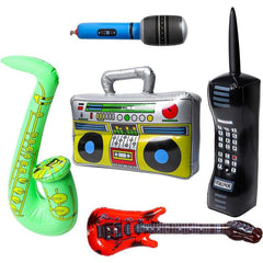 5pcs Inflatable 80s 90s Party Deco