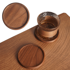Wooden Coaster Placemats Heat Resistant Round Pad Insulation Tableware