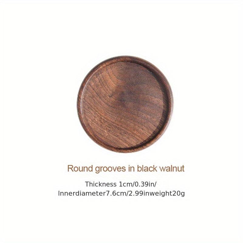 Wooden Coaster Placemats Heat Resistant Round Pad Insulation Tableware