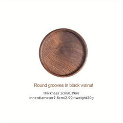 Wooden Coaster Placemats Heat Resistant Round Pad Insulation Tableware