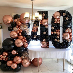 143pcs Rose Gold Balloon Arch Garland Kit And Balloons for Women Party