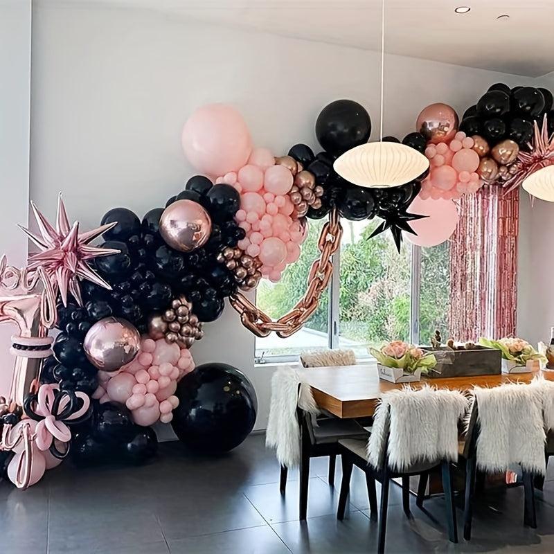 143pcs Rose Gold Balloon Arch Garland Kit And Balloons for Women Party