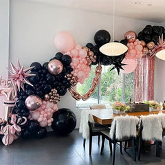 143pcs Rose Gold Balloon Arch Garland Kit And Balloons for Women Party