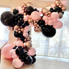 143pcs Rose Gold Balloon Arch Garland Kit And Balloons for Women Party