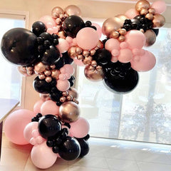 143pcs Rose Gold Balloon Arch Garland Kit And Balloons for Women Party