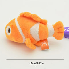 Orange Clown Fish Plush Keychain Toy Gift