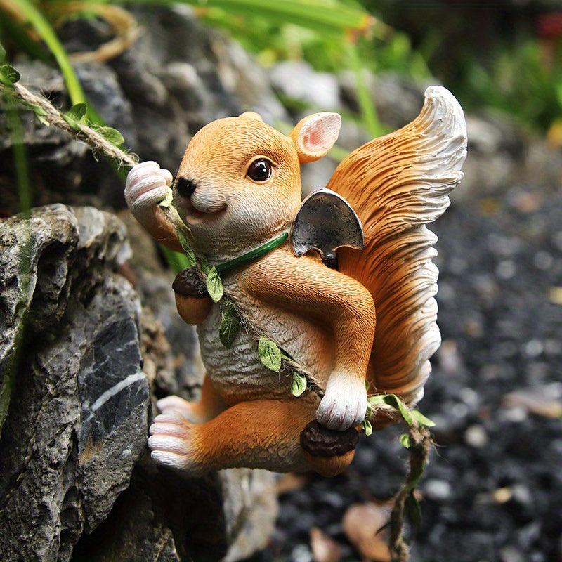 Resin Squirrel Koala Panda Pendant Garden Decoration Ornaments
