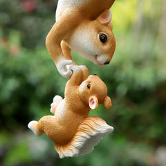 Resin Squirrel Koala Panda Pendant Garden Decoration Ornaments