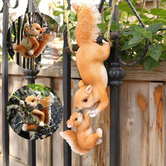 Resin Squirrel Koala Panda Pendant Garden Decoration Ornaments