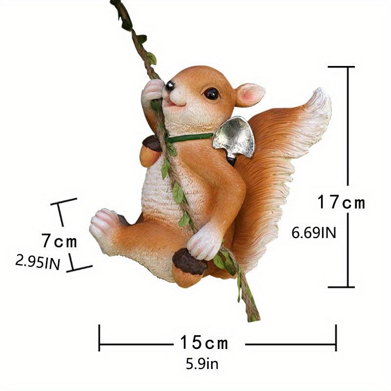 Resin Squirrel Koala Panda Pendant Garden Decoration Ornaments