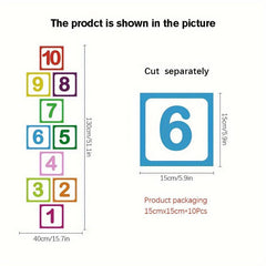 Hopscotch Plaid Numbers Game for Party Supplies