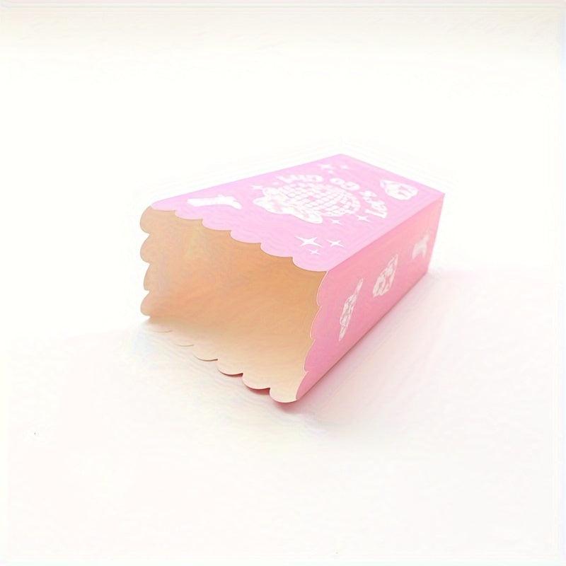 6pcs Pink Disco Movie Popcorn Bags for Bachelorette
