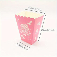 6pcs Pink Disco Movie Popcorn Bags for Bachelorette