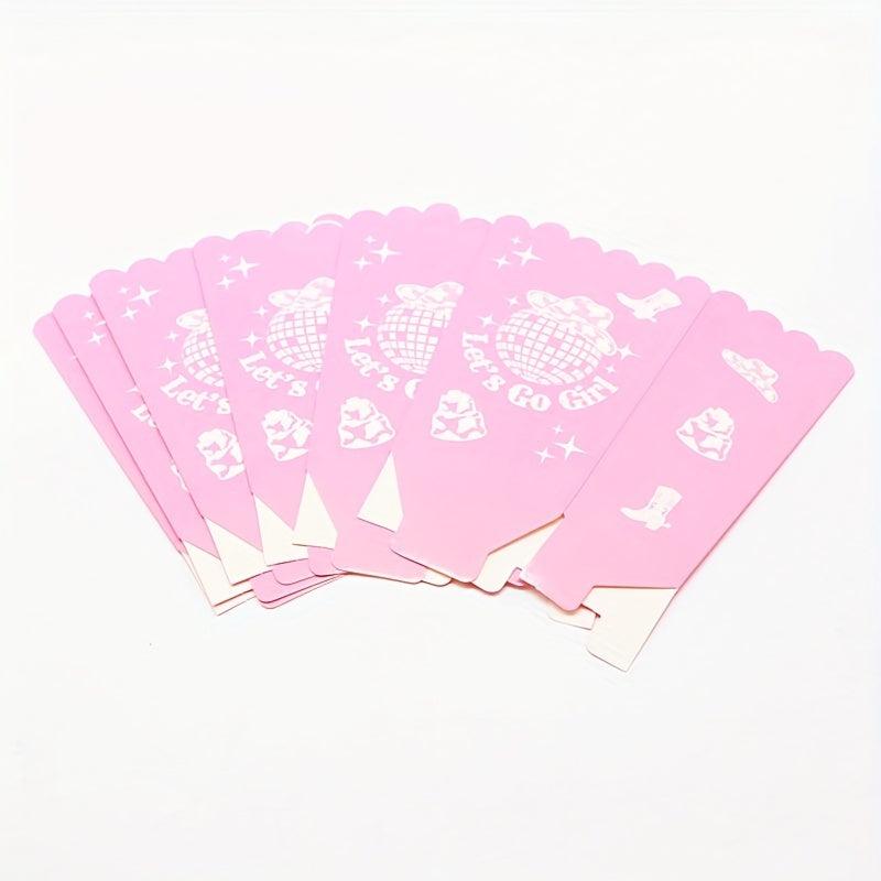 6pcs Pink Disco Movie Popcorn Bags for Bachelorette
