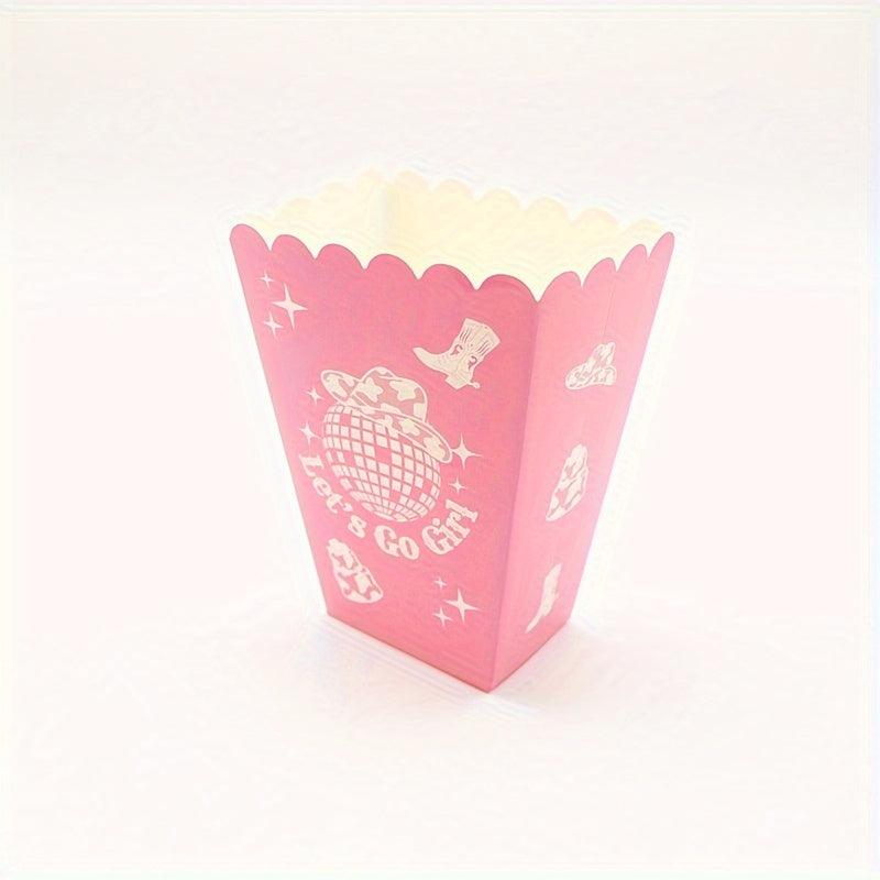 6pcs Pink Disco Movie Popcorn Bags for Bachelorette