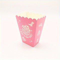 6pcs Pink Disco Movie Popcorn Bags for Bachelorette