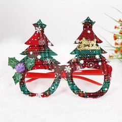 Christmas Decoration Elk Horn Glasses Santa Claus Glasses Frame
