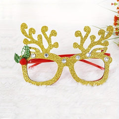 Christmas Decoration Elk Horn Glasses Santa Claus Glasses Frame