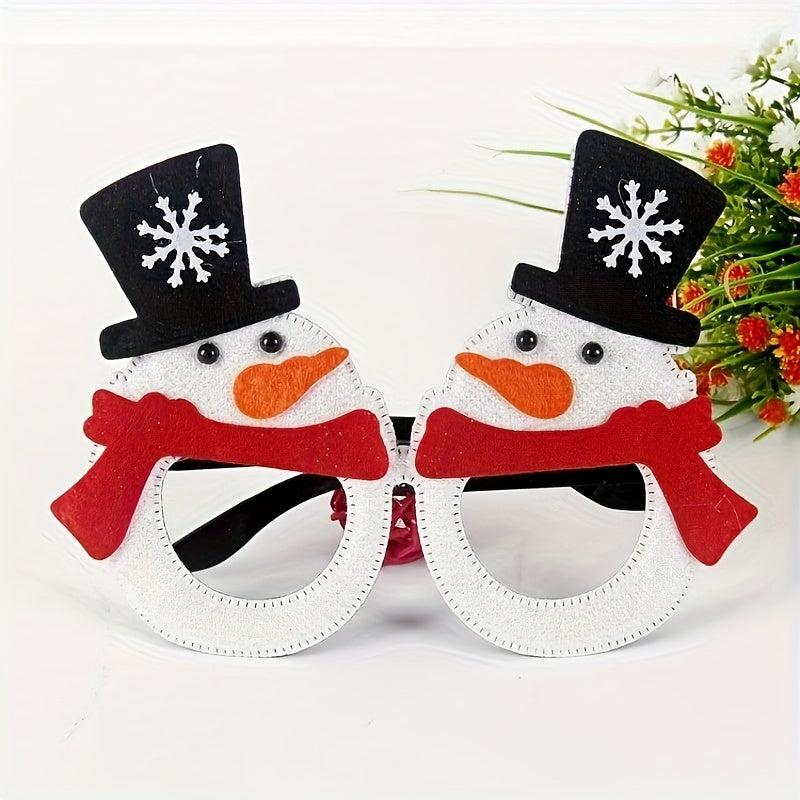 Christmas Decoration Elk Horn Glasses Santa Claus Glasses Frame