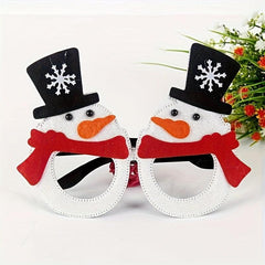 Christmas Decoration Elk Horn Glasses Santa Claus Glasses Frame