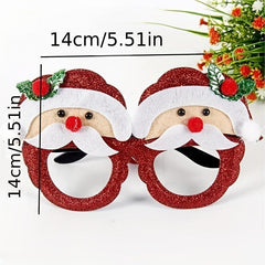 Christmas Decoration Elk Horn Glasses Santa Claus Glasses Frame