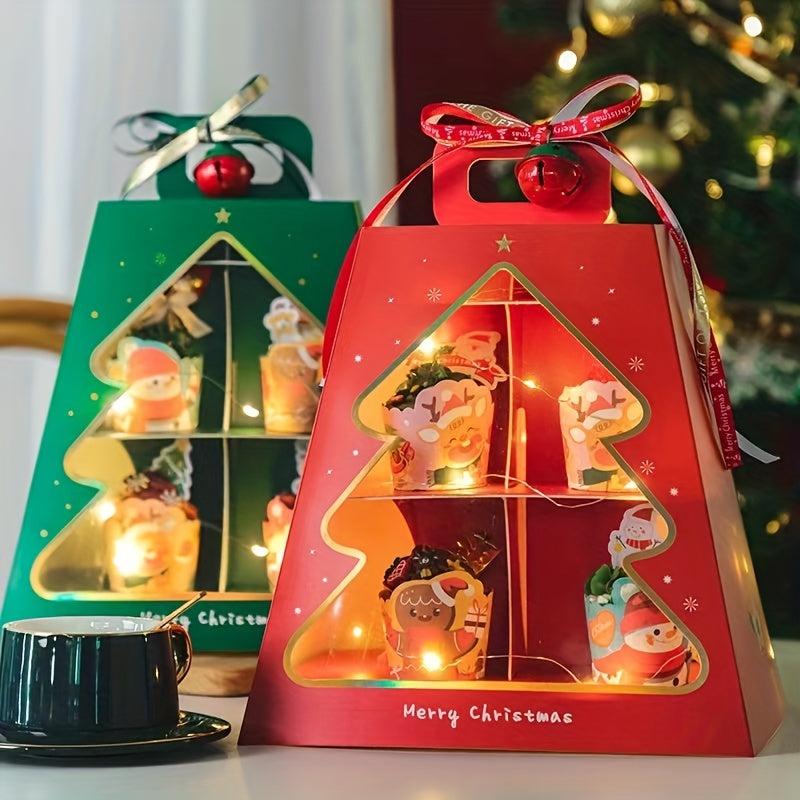 50pcs Christmas Paper Cups Cartoon Decorations Birthday Party Desserts